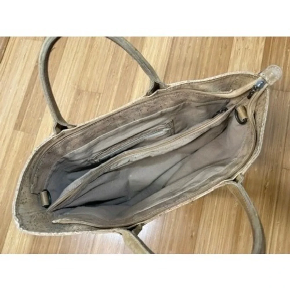 Artcork Tote Bag Women Large Tan Natural Cork Eco Friendly Vegan Handbag
